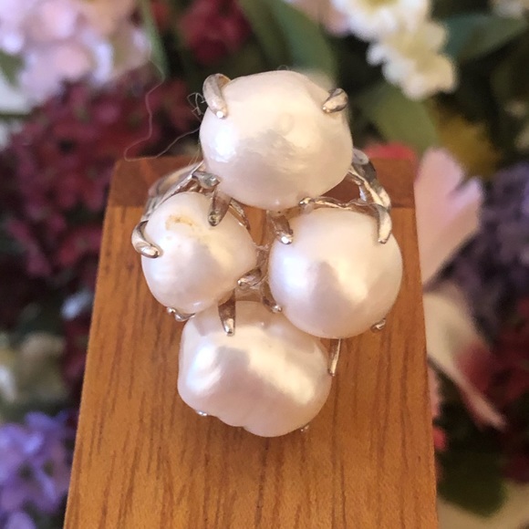 Rare Silpada Sterling Silver Pearl "Coastal” Ring R2940 Size 9 - Picture 12 of 14